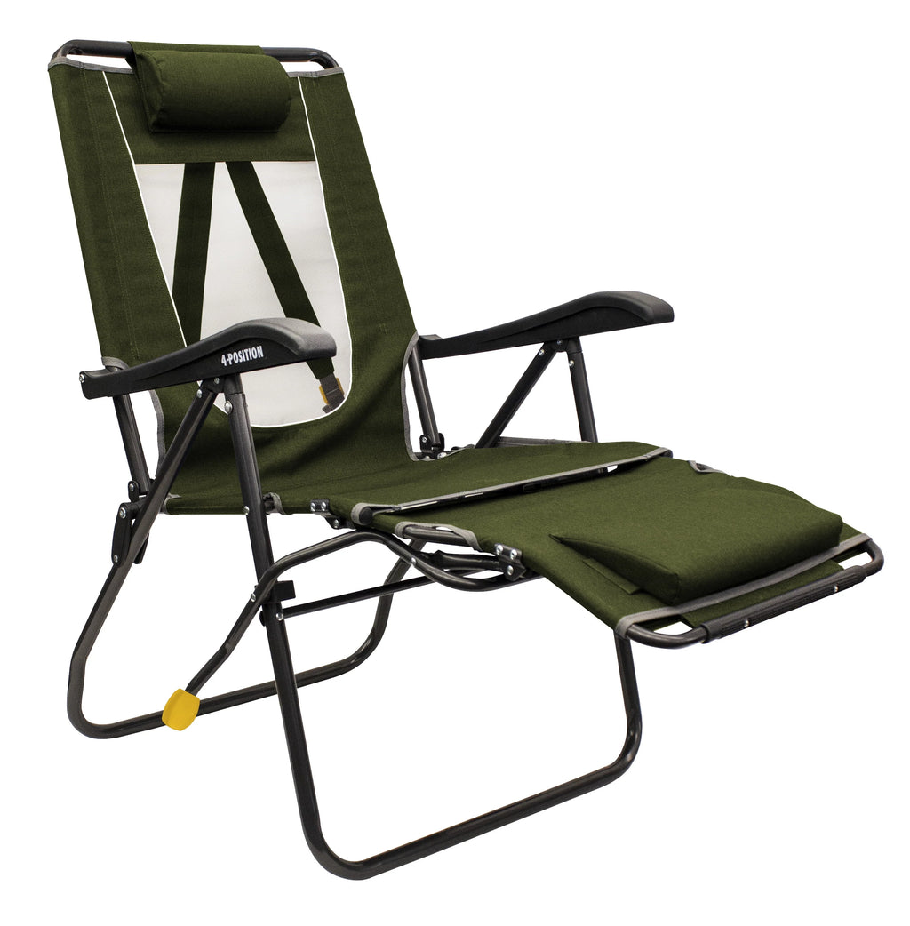 Adjustable Folding Recliner Camping Chair, Heathered Loden N306