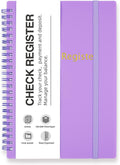 Purple Double Spiral Check Register Book A90436