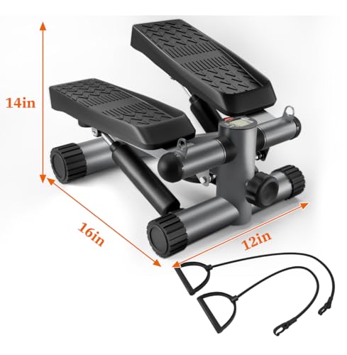 Mini Stepper with Resistance Bands and LCD Monitor J747