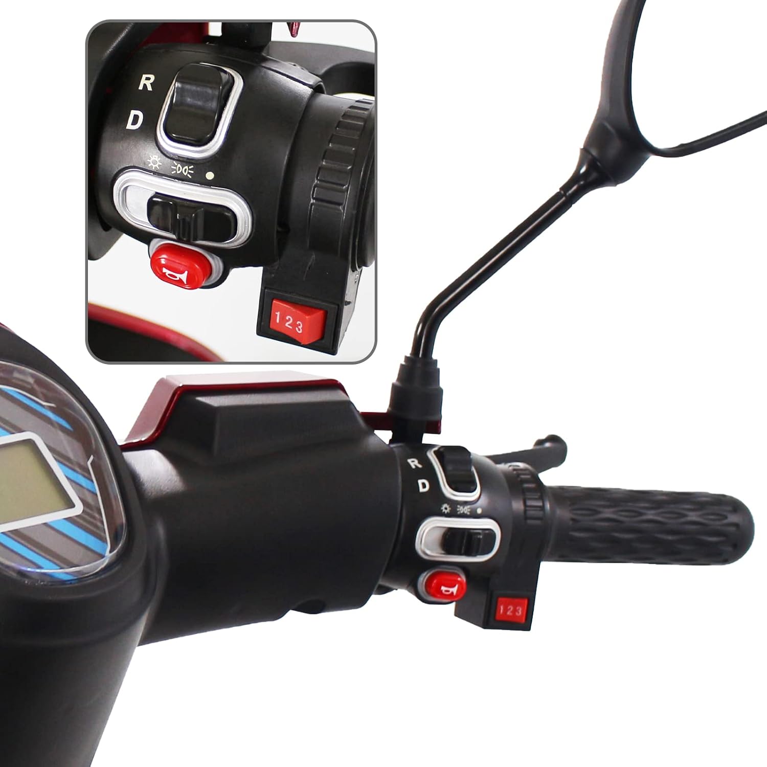 Red Heavy Duty Four Wheel Electric Mobility Scooter J6506