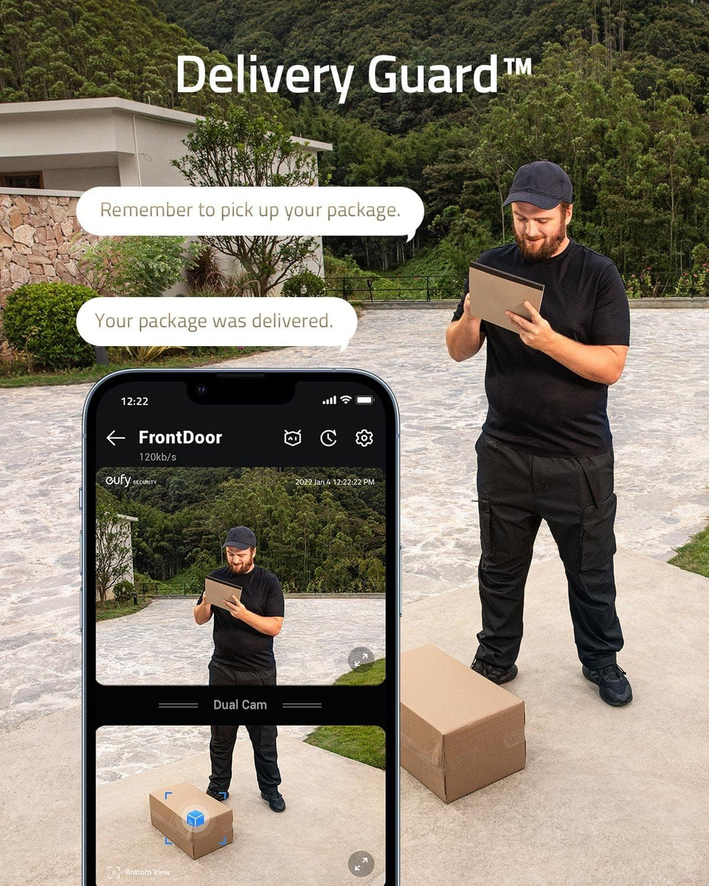 Dual Camera Video Doorbell with Chime, 2K with HDR S489