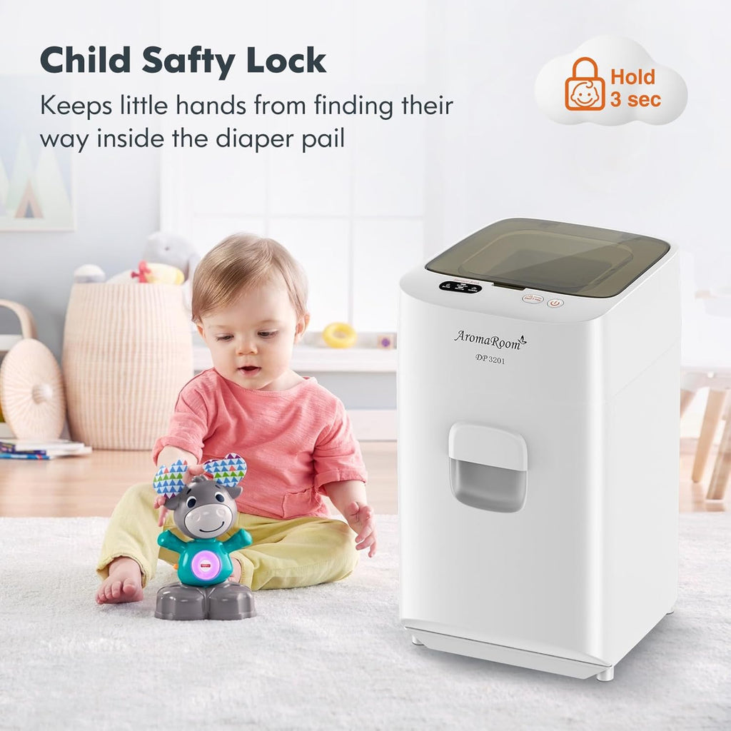Diaper Pail Odor-Locking Individually Sealed Baby Diaper Pail Smart Trash Can Full-Automatic Packing Self-Changing G69889