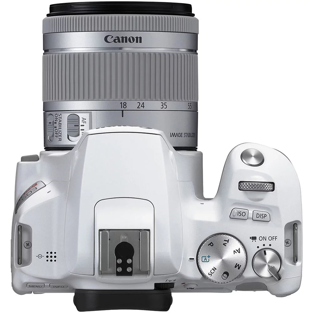 White 18-55mm Lens DSLR Camera Q200