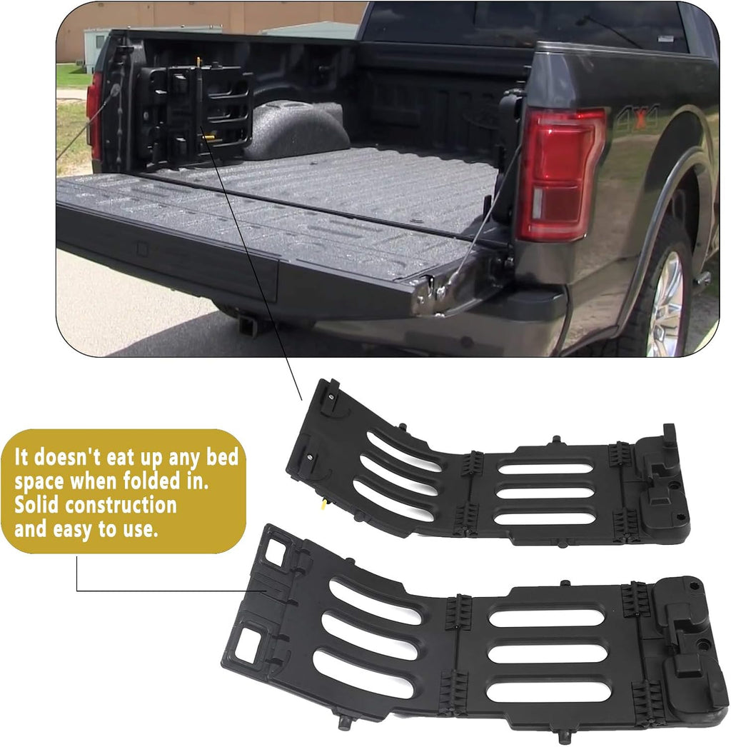Black Stowable Tailgate Bed Extender Kit I14139
