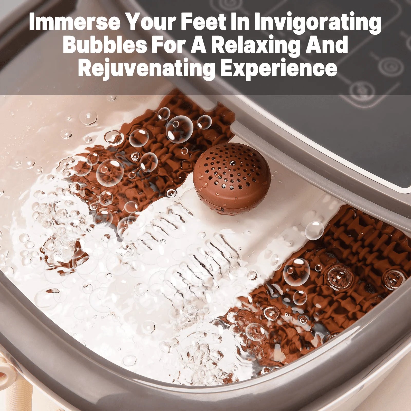 Foot Spa Bath Massager with Heat Bubbles Massage Y3077