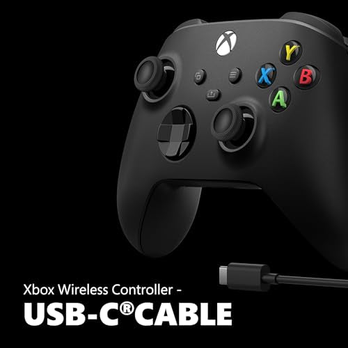 Carbon Black Wireless Gaming Controller with USB-C Cable A602487