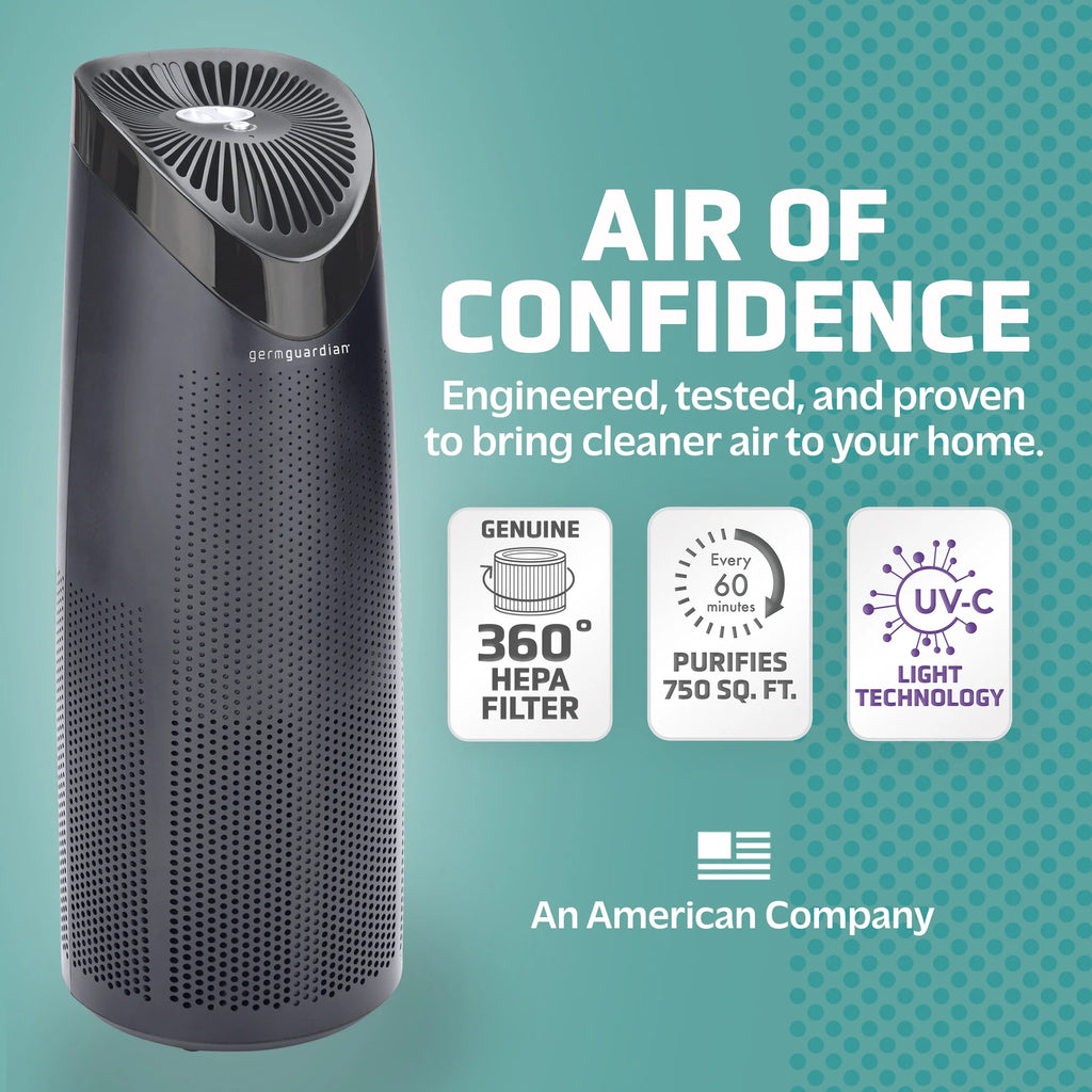 HEPA Air Purifier with UVC Light, 750 Sq. ft N7896