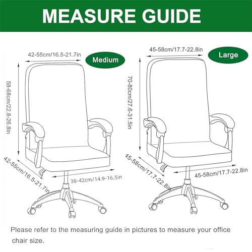 Printed Office Chair Cover with Zipper, M, 24 I369