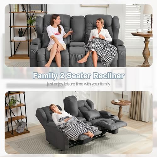 Beige RV Loveseat Recliner Sofa S871964