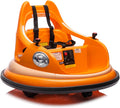 12V Electric Ride-On Bumper Car with Remote Control, Led Lights, 360° Spin, Anti-Collision Padding, Safety Belt K3753