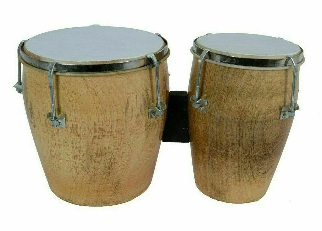 Natural Wood Bongo Drum Set W772147