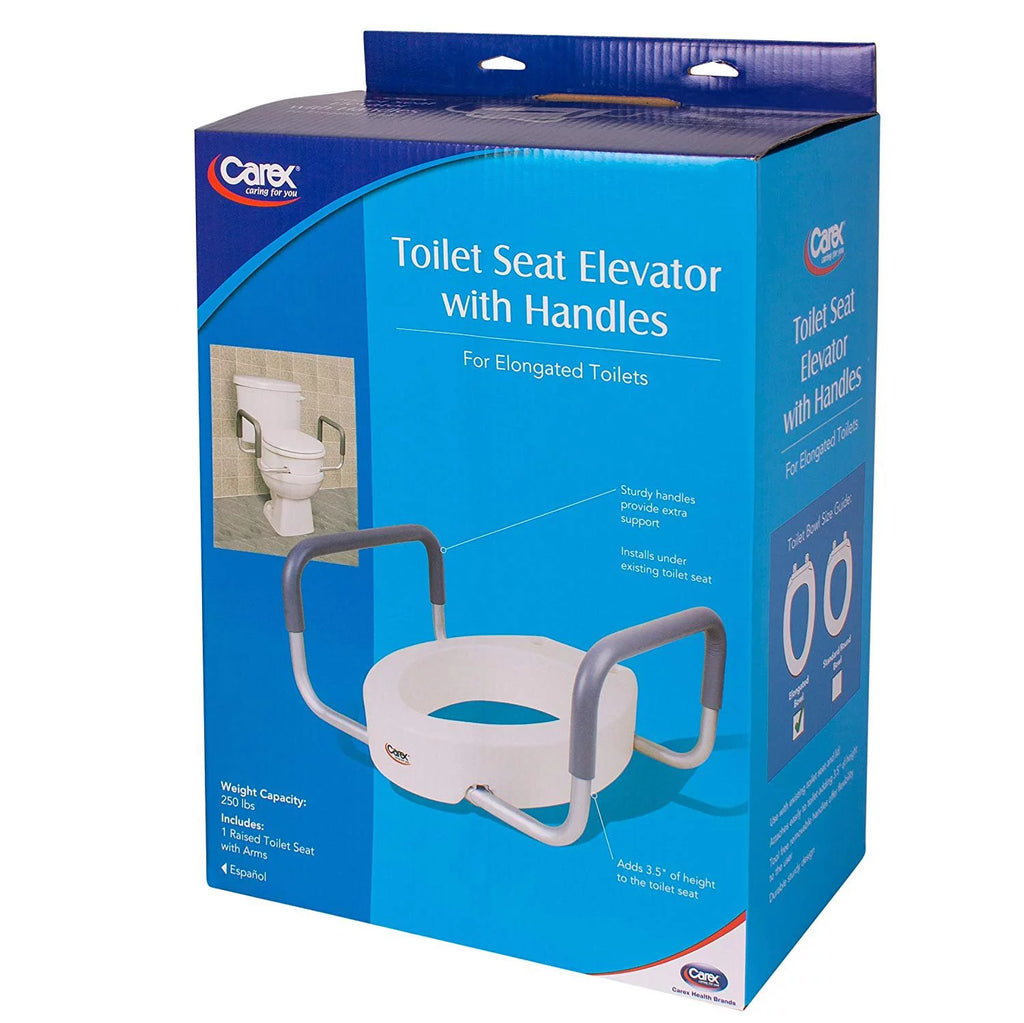 Raised Toilet Seat With Handles P39800