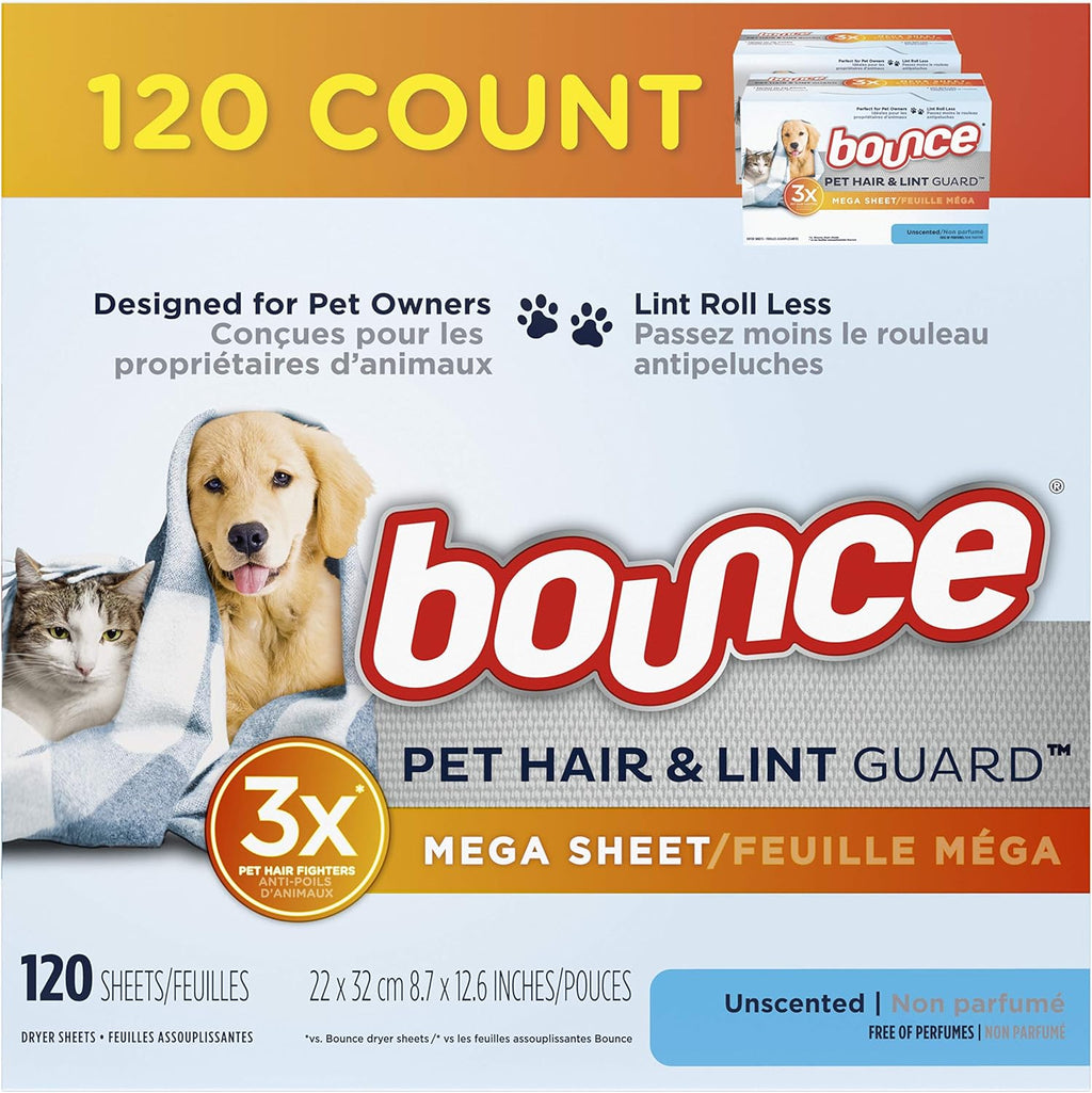 Unscented Hypoallergenic Dryer Sheets, 120 Count L578149