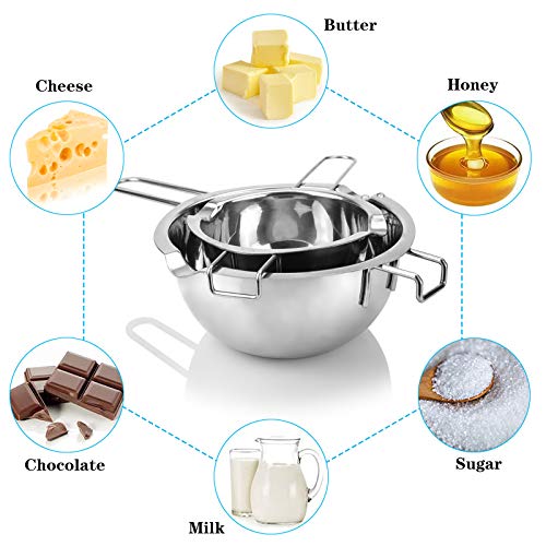 18/8 Steel Double Boiler Pot Set, 2 Cup Capacity W3293