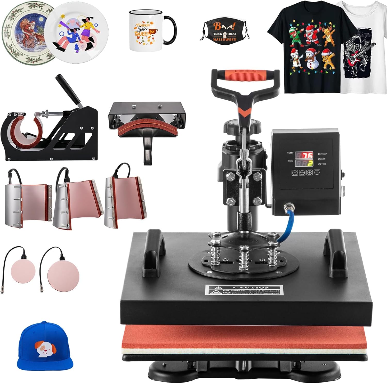 8 in 1 15x15 360° Swing Away Heat Press Machine F906687