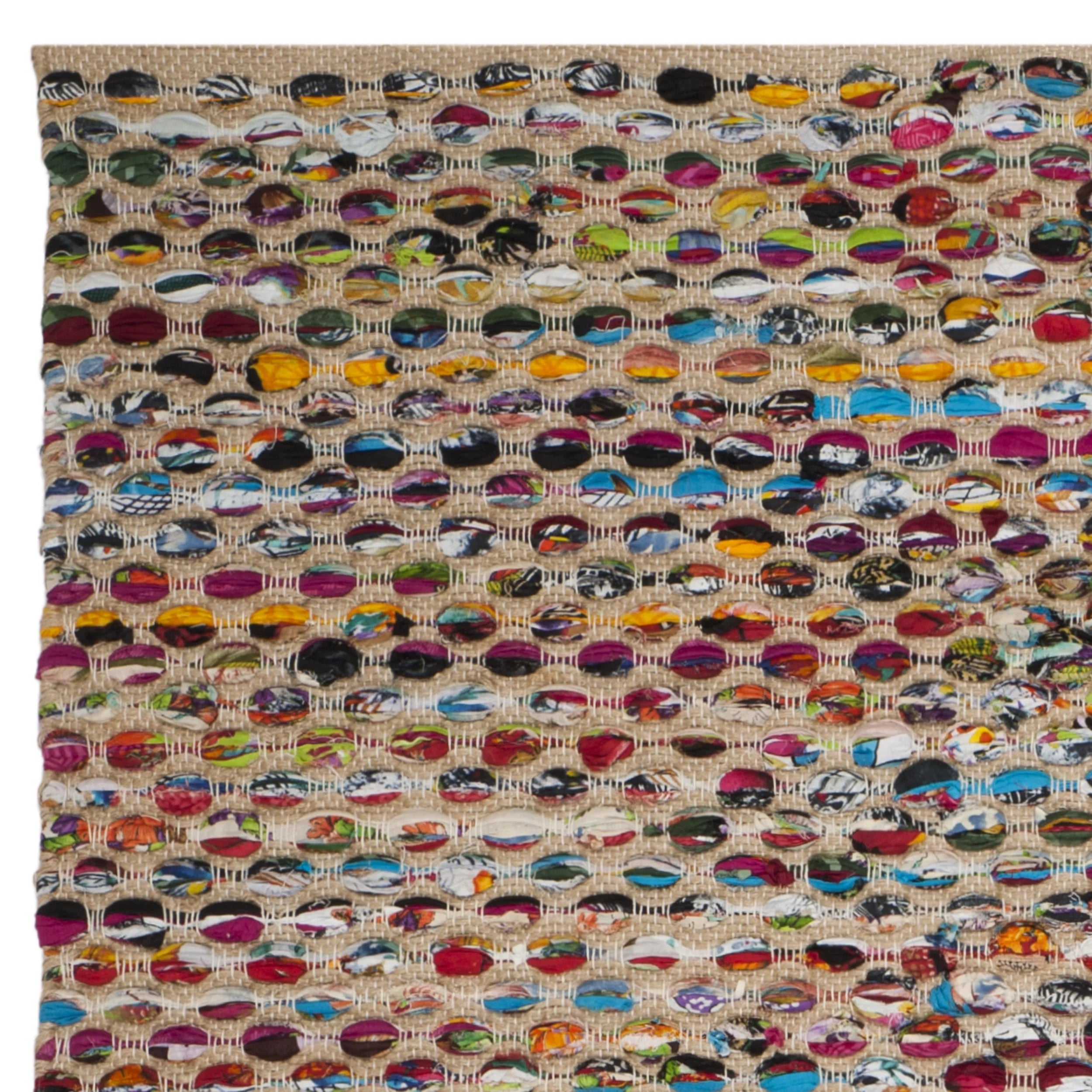 Natural/Multi Braided Area Rug Y2492