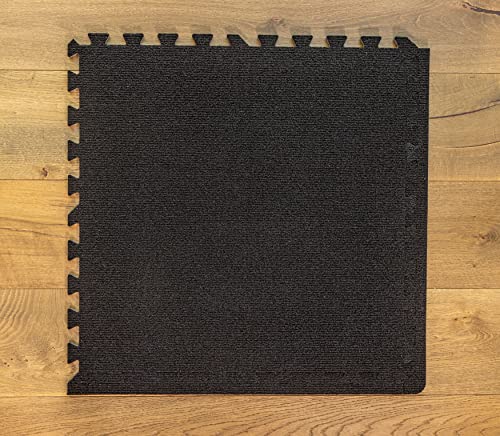 Interlocking Foam Floor Carpet Tiles 24" x 24" x 3/8" Gray EVA Foam Carpet Squares G74537
