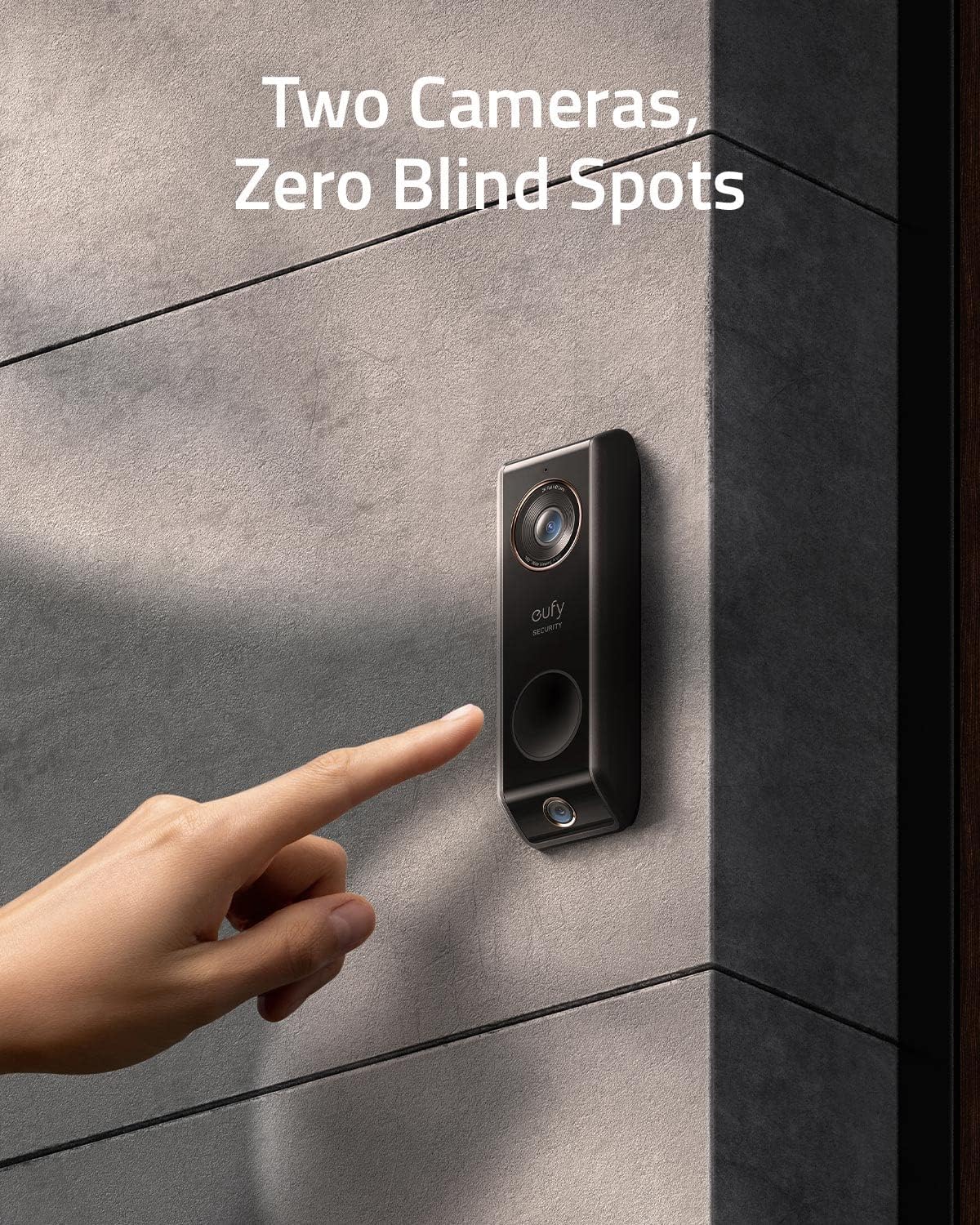 Dual Camera Video Doorbell with Chime, 2K with HDR S489