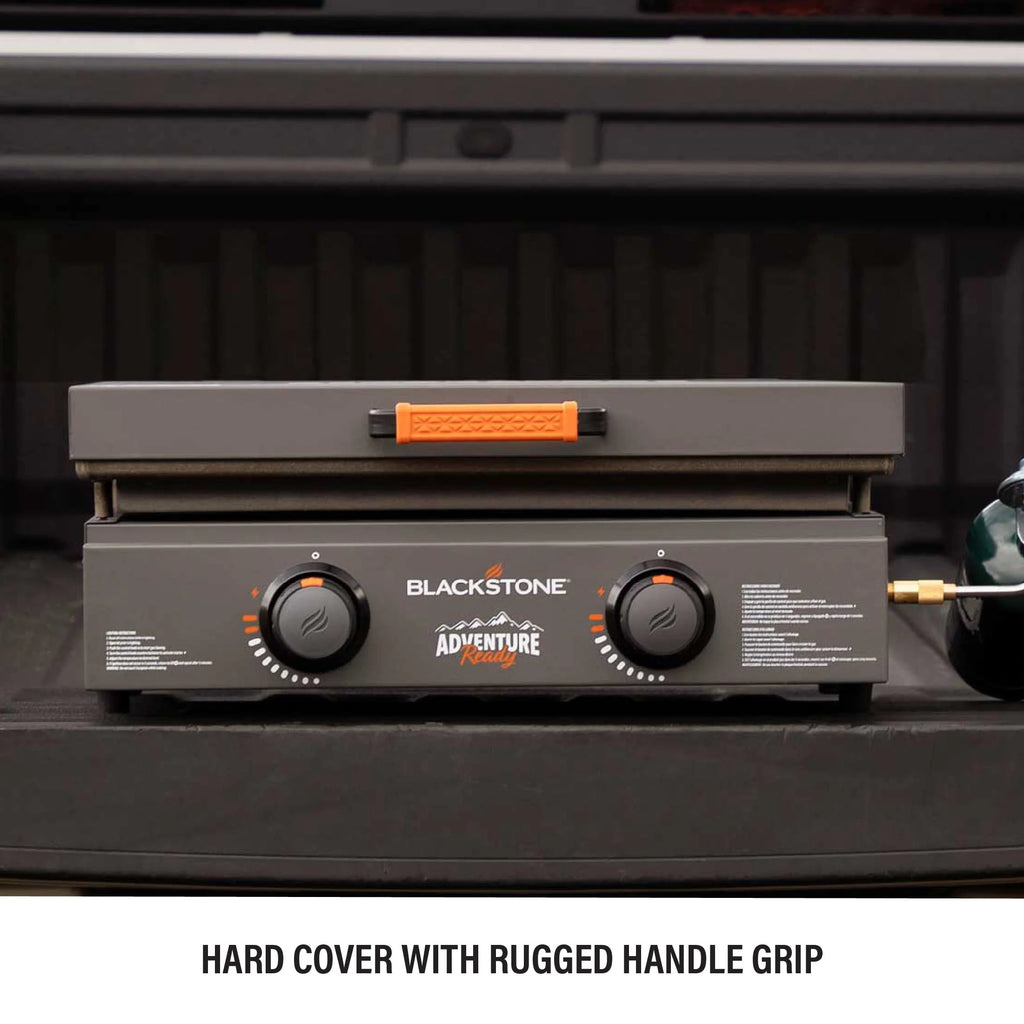 Black 2-Burner 22 Propane Griddle with Hard Cover K83932