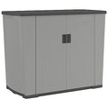 130 Gallon Dove Gray Outdoor Storage Shed T562