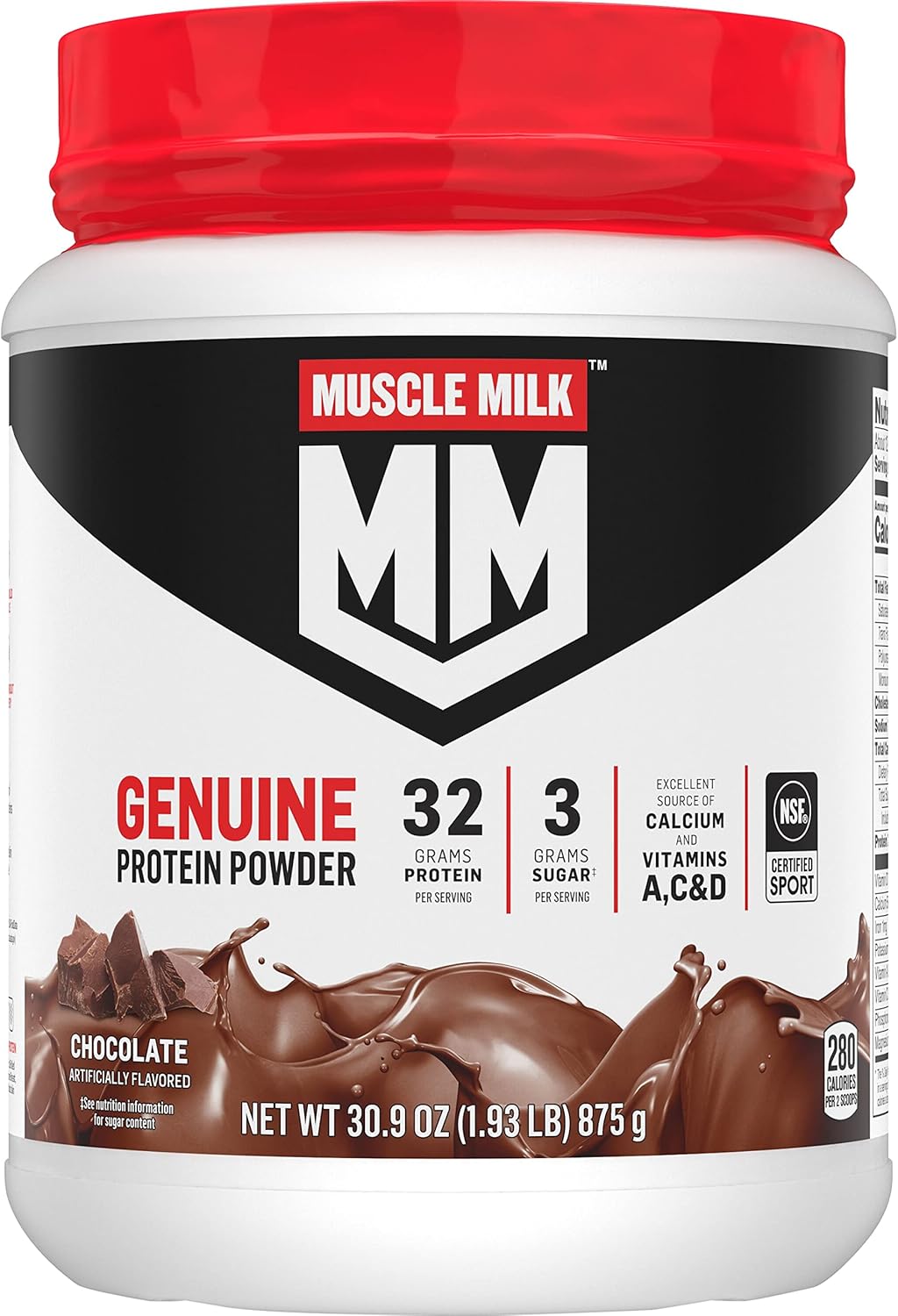 Intense Vanilla Protein Powder, 2 Pound, 11 Servings, 50g Protein U9137