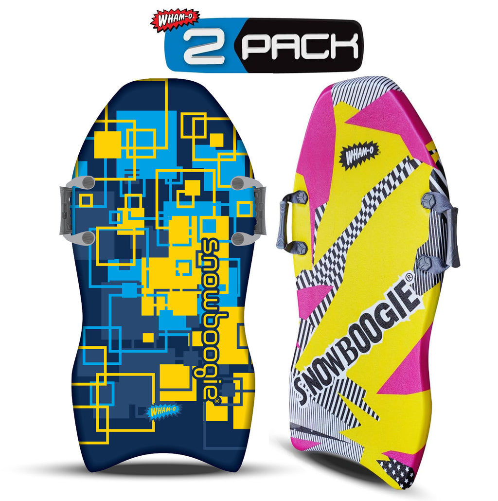 40" 2 Pack Single Rider Snow Sleds with Side Handles PE Foam Core V26094