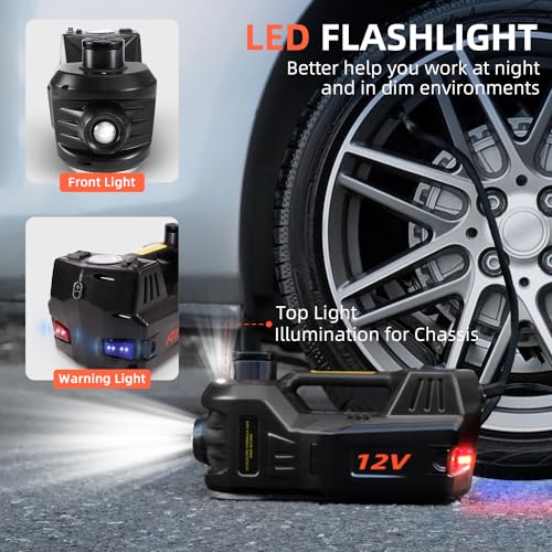 Electric Car Jack 5 Ton 12V Portable Hydraulic Jack with Led Light Q18014