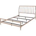Contemporary Queen Metal Frame Sleigh Bed U46498