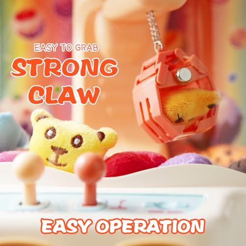 Mini Claw Machine with Music & Lights, 10 Dolls and Game Coins J603469