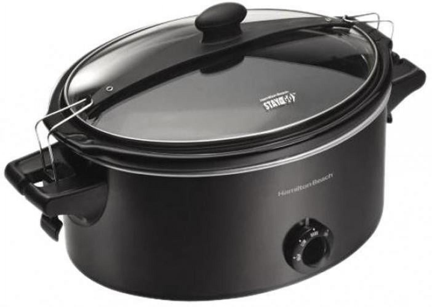 6 Quart Black Slow Cooker A504336