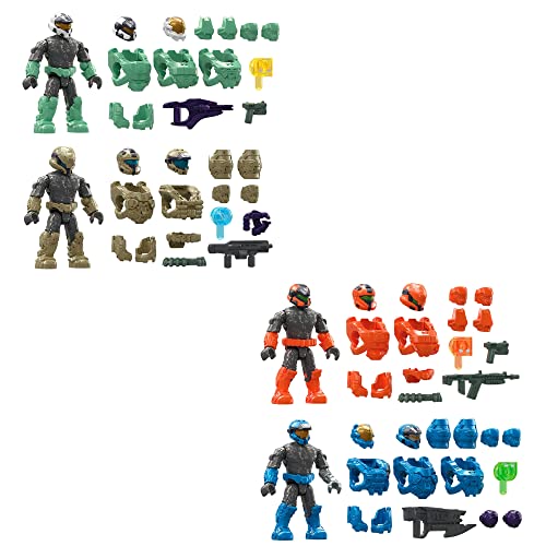 Spartan Mission Pack Collection with 2 Poseable Micro Action Figures and Display Stand R46183