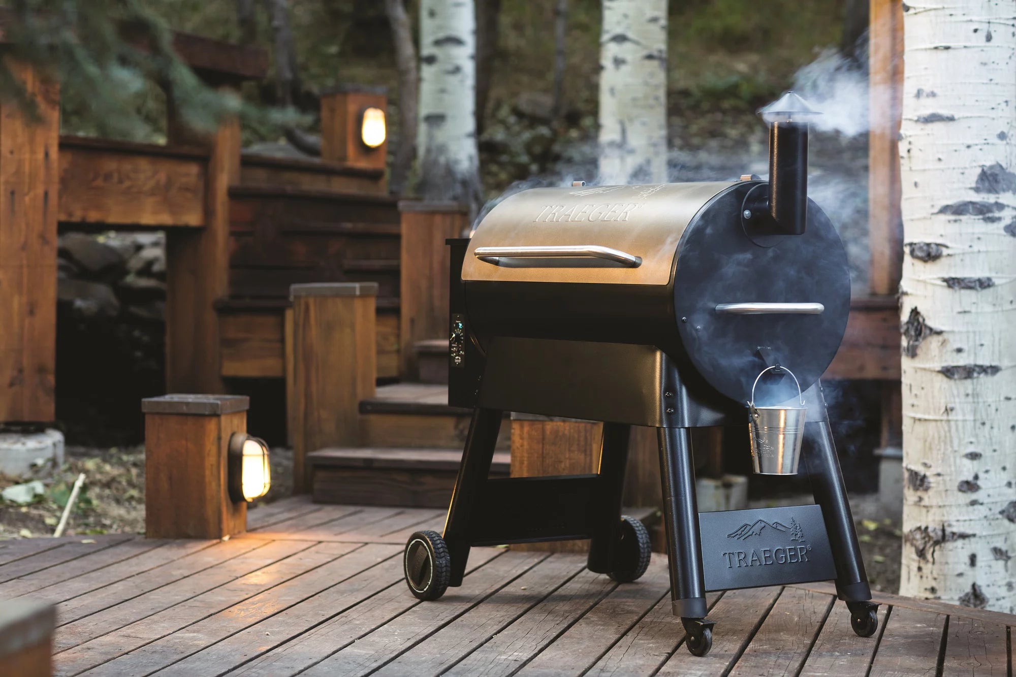 Bronze Wood Pellet Grill and Smoker J4745