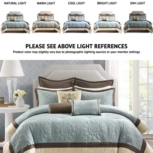 King Blue 9 Piece Comforter Set M62343