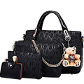4 Pcs Top Handle Satchel Hobo Handbag Set V583098