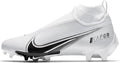 White-Black Men's Wide Football Cleats G728