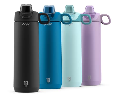 26 oz Vacuum Insulated Stainless Steel Water Bottle with Leak Proof Chug Lid and Silicone Carry Loop Y293