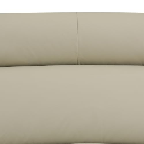Beige Top Grain Leather 3-Piece Recliner Sofa Set J116