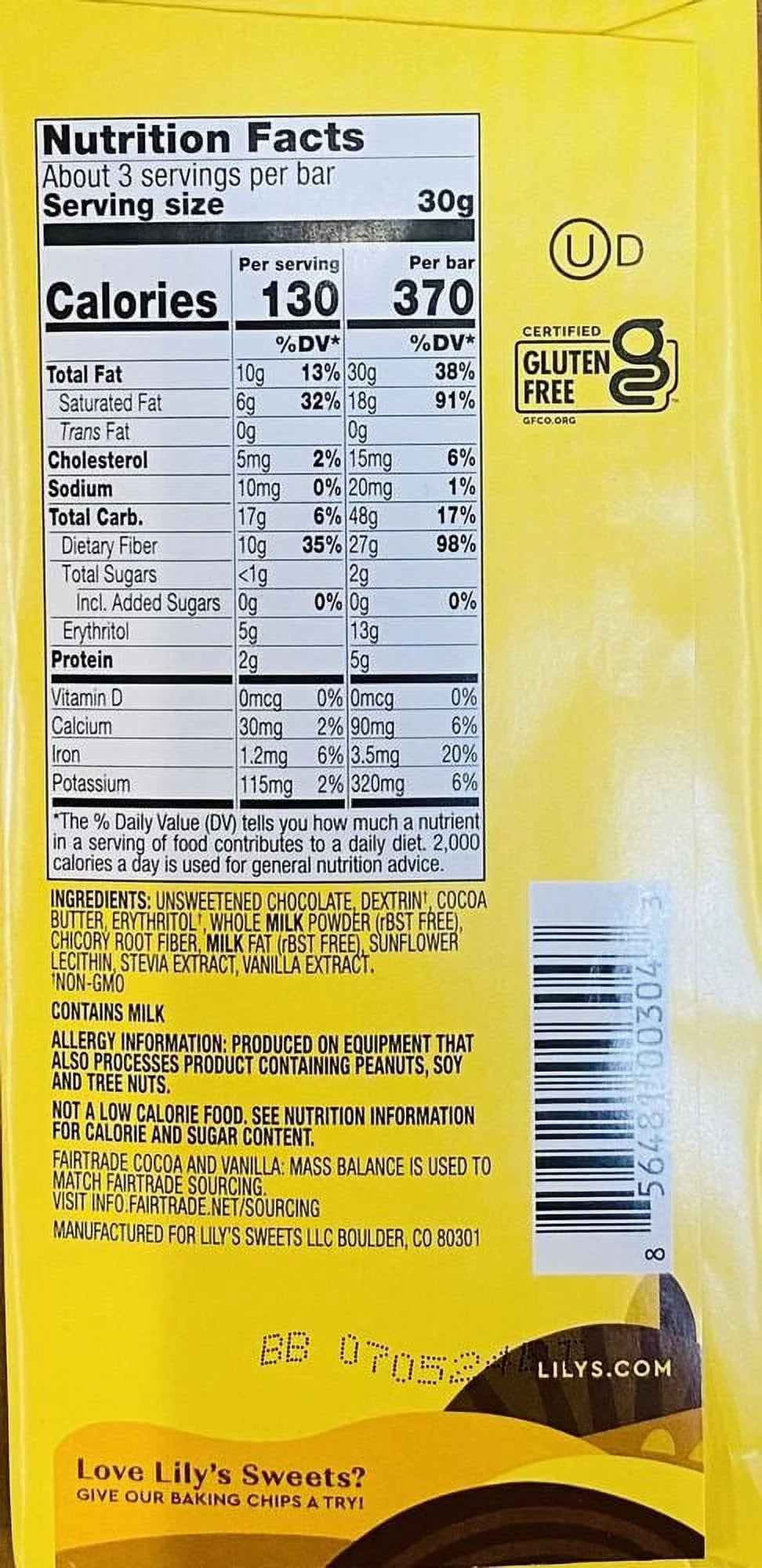 Creamy Milk Chocolate 3 oz Bar Z735