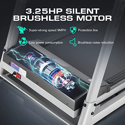 Smart Folding Treadmill Machine with TV Screen and WiFi T417