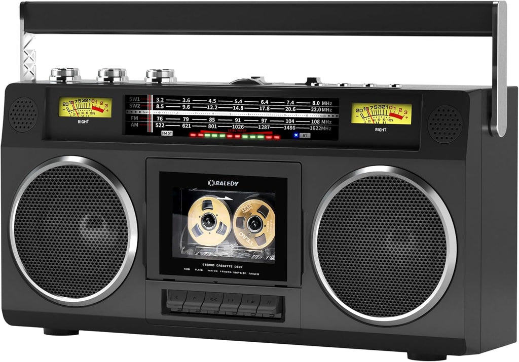 Portable AM/FM Radio Cassette Player Recorder with Bluetooth O247551