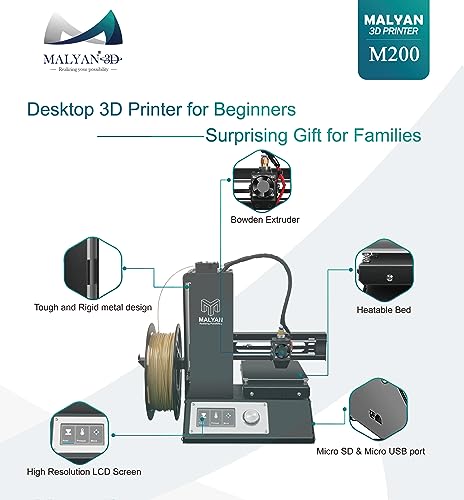 Mini 3D Printer, Fully Assembled, Printing Size 120x120x120mm M579