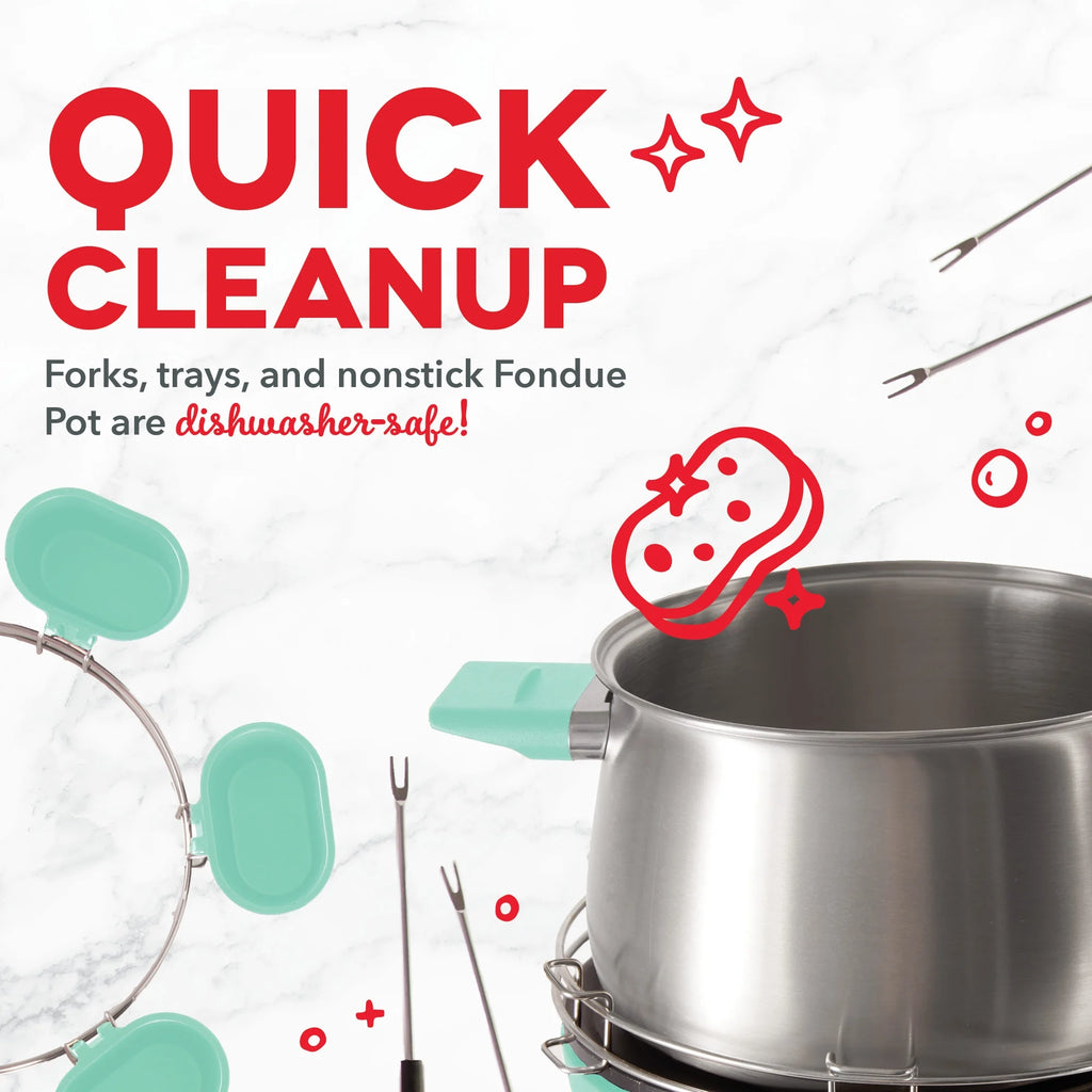 Stainless Steel 3-Quart Non-Stick Fondue Maker X1216