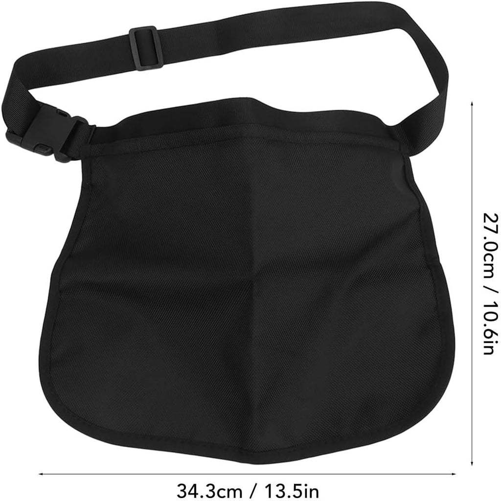 Black Oxford Cloth Waist Belt Bag Pouch E949
