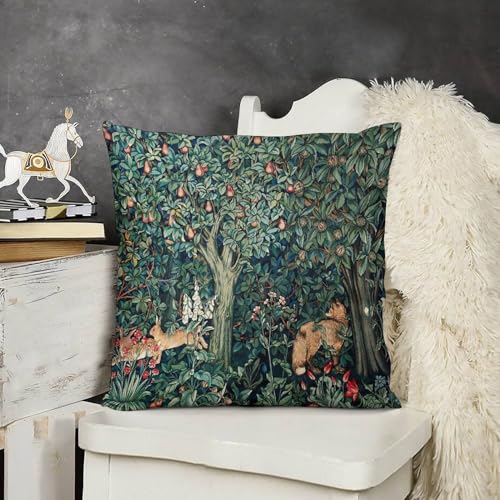 Set of 2 18x18 Inch Floral Throw Pillow Covers X799