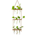 Hanging Glass Planter with Wooden Stand H815