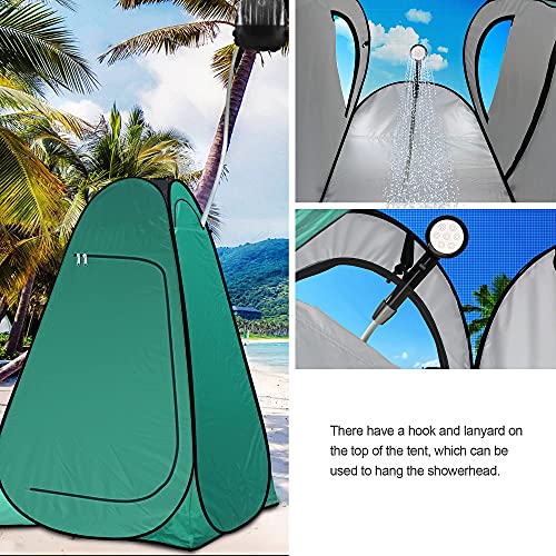Pop-Up Privacy Tent Camping Portable Toilet Tent Outdoor Bathroom Changing Dressing Room Instant Privacy Shelters Extra-Tall UPF 50+ I740925