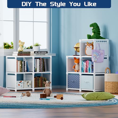 Black 16 Cube Storage Organizer Book Shelf N117