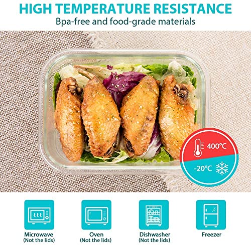 24 Piece Glass Food Storage Containers with Lids O687706