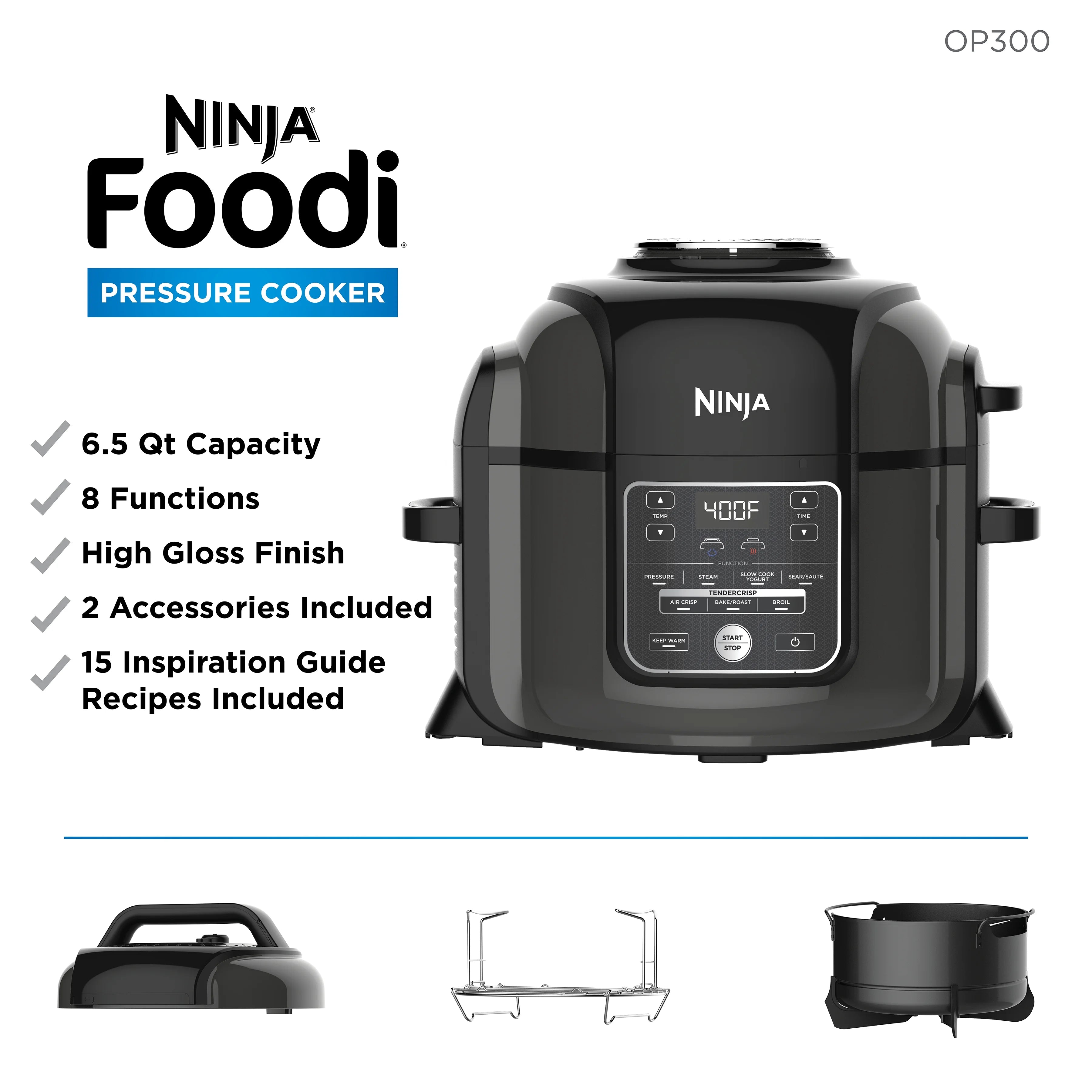 8-in-1 6.5-Quart Pressure Cooker X877