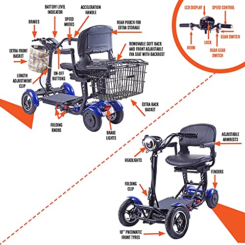 All Terrain 4 Wheel Foldable Mobility Scooter S33012